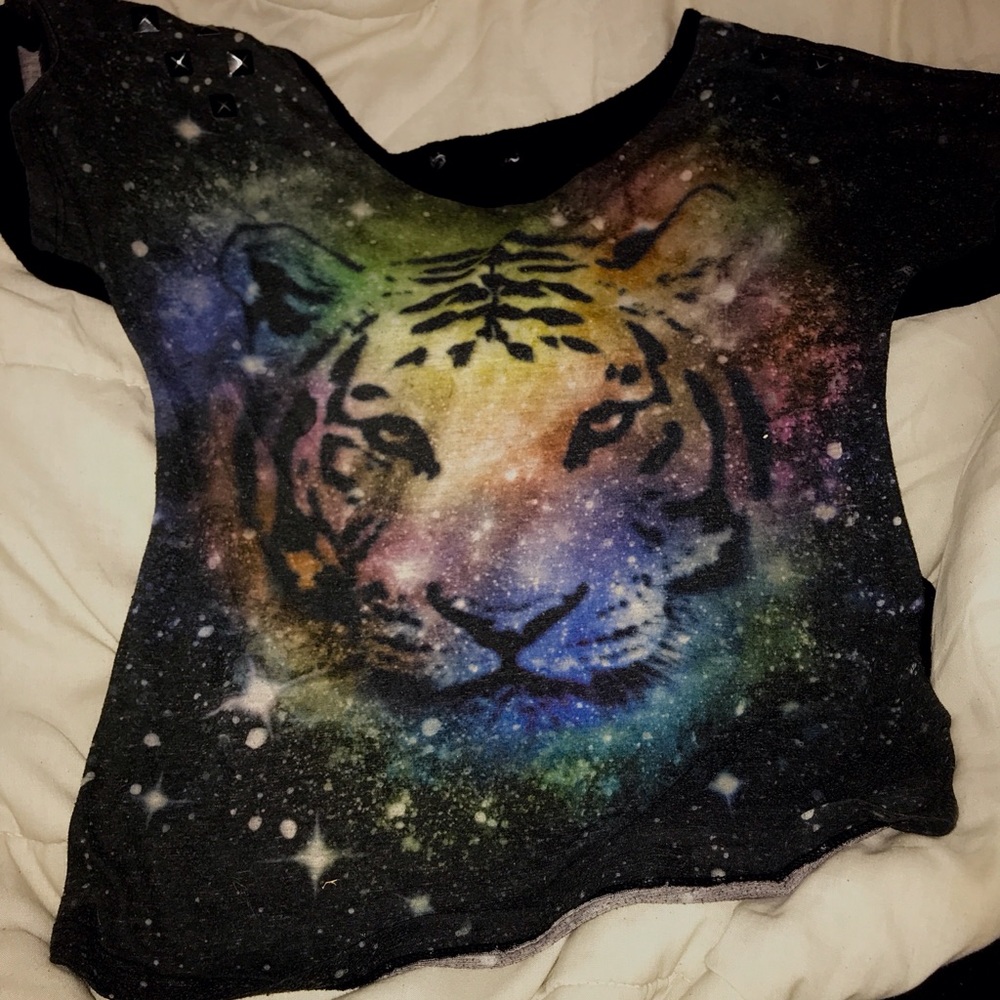 Galaxy tiger T-shirt
